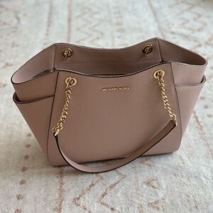 Michael Kors Blush Tote with Gold Accents